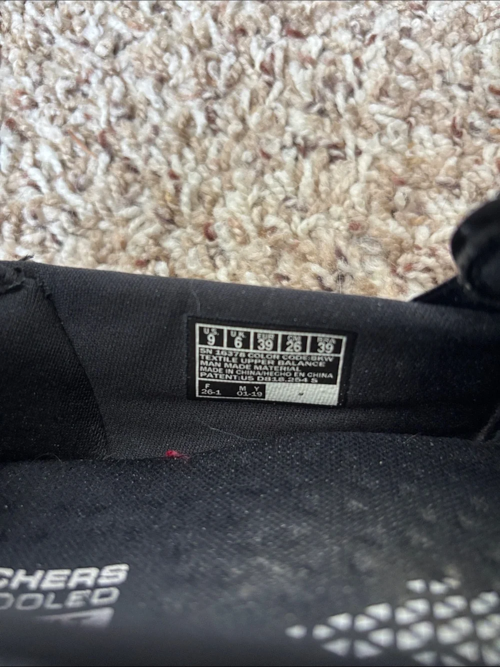 Skechers Women's Black Heather Slip-On Flats